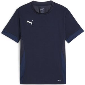 PUMA teamGOAL Voetbalshirt Kids Donkerblauw Wit