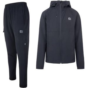 Cruyff Wrinkleless Trainingspak Full-Zip Zwart Grijs