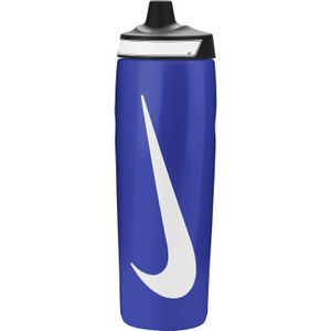 Nike Refuel Bidon Grip 710ML Blauw Zwart Wit