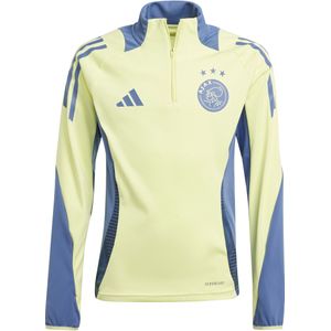 adidas Ajax Trainingstrui 1/4-Zip 2024-2025 Kids Geel Blauw