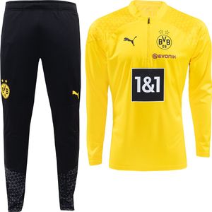 PUMA Borussia Dortmund Trainingspak 1/4-Zip 2023-2024 Kids Geel Zwart
