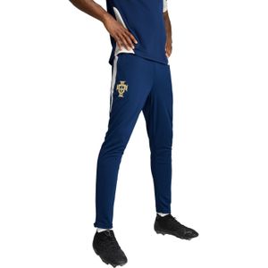 PUMA Portugal Trainingsbroek 2025-2026 Donkerblauw Gebroken Wit Geel