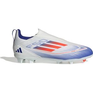 adidas F50 League Veterloze Gras Voetbalschoenen (FG) Kids Wit Rood Blauw