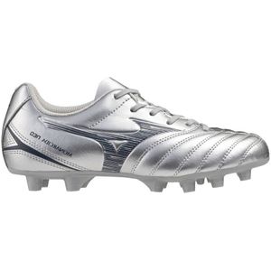 Mizuno Monarcida Neo III Select Gras Voetbalschoenen (FG) Kids Zilver Grijs