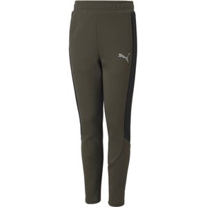 PUMA Evostripe Trainingsbroek Kids Donkergroen Zwart