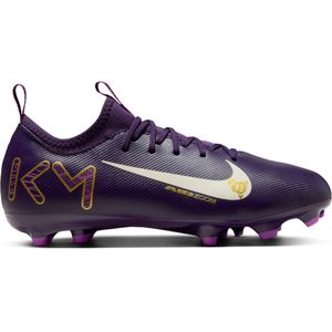 Nike Zoom Mercurial Vapor 16 Mbappé Academy Gras / Kunstgras Voetbalschoenen (MG) Kids Paars Goud Wit