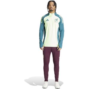 adidas Mexico Trainingspak 1/4-Zip 2024-2026 Felgroen Bordeauxrood Donkergroen