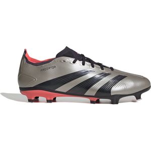 adidas Predator League Gras Voetbalschoenen (FG) Zilver Zwart Roze