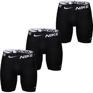 Nike Dri-FIT Ultra Stretch Micro Lange Boxershort 3-Pack Zwart Wit