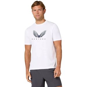 Castore Graphic T-Shirt Wit Donkergrijs