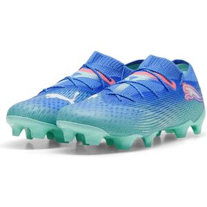 PUMA Future 7 Ultimate Low Gras / Kunstgras Voetbalschoenen (MG) Blauw Turquoise Wit