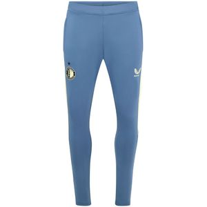 Castore Feyenoord Trainingsbroek 2024-2025 Blauw Lichtgeel