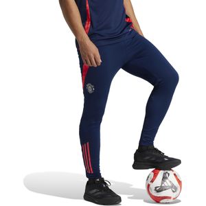 adidas Manchester United Trainingsbroek 2024-2025 Donkerblauw Rood Zilver