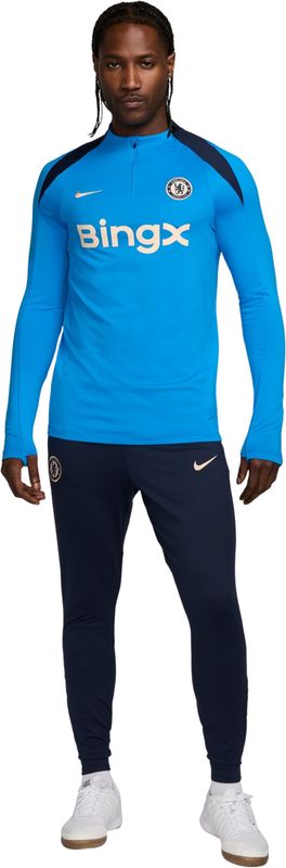 Nike Chelsea Strike Trainingspak 1/4-Zip 2024-2025 Blauw Donkerblauw