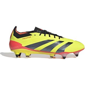 adidas Predator Elite IJzeren-Nop Voetbalschoenen (SG) Felgeel Zwart Rood