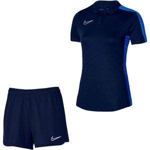 Nike Dri-FIT Academy 23 Polo Trainingsset Dames Donkerblauw Blauw Wit