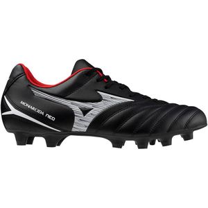 Mizuno Monarcida Neo III Select Gras Voetbalschoenen (FG) Zwart Wit Rood