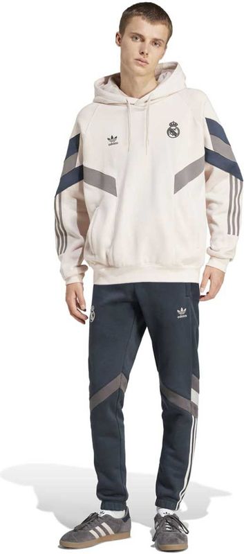 adidas Real Madrid Originals Hooded Trainingspak 2024-2025 Beige Donkergrijs Bruin