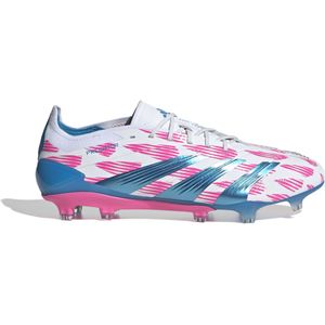 adidas Predator Elite Gras Voetbalschoenen (FG) Wit Roze Blauw