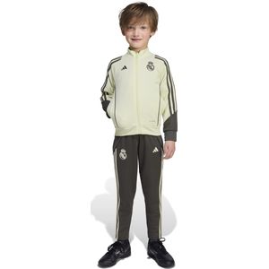 adidas Real Madrid Trainingspak Full-Zip 2025-2026 Peuters/Kleuters Lichtgroen Grijs