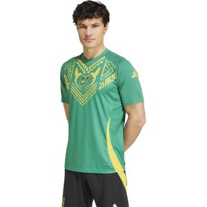 adidas Jamaica Pre-Match Trainingsshirt 2024-2026 Donkergroen