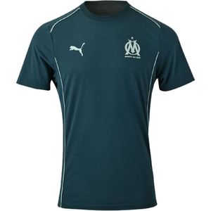 PUMA Olympique Marseille Casuals T-Shirt 2024-2025 Donkerblauw Lichtblauw