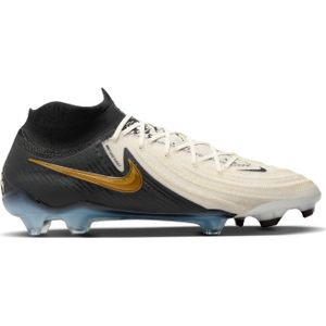 Nike Phantom Luna II Elite Gras Voetbalschoenen (FG) Zwart Gebroken Wit Goud