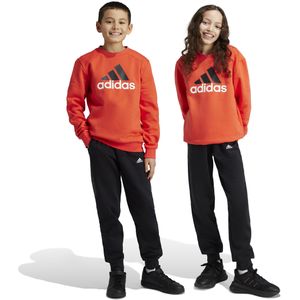 adidas Essentials Big Logo Fleece Joggingpak Kids Rood Zwart Wit