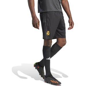 adidas Real Madrid Trainingsbroekje Europees 2023-2024 Zwart Goud Donkergrijs