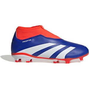 adidas Predator League Veterloze Gras Voetbalschoenen (FG) Kids Blauw Wit Rood