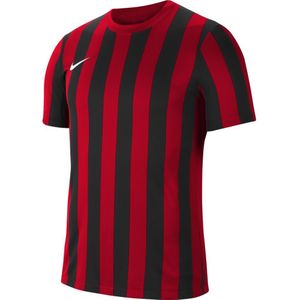 Nike Striped Division IV Voetbalshirt Rood Zwart