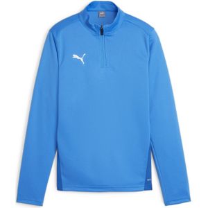 PUMA teamGOAL Trainingstrui 1/4-Zip Kids Blauw Wit