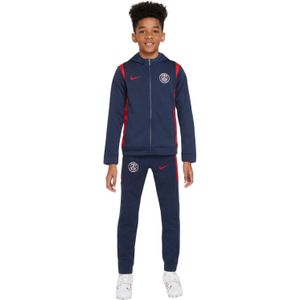 Nike Paris Saint-Germain Trainingspak Full-Zip Hooded 2024-2025 Kids Donkerblauw Rood