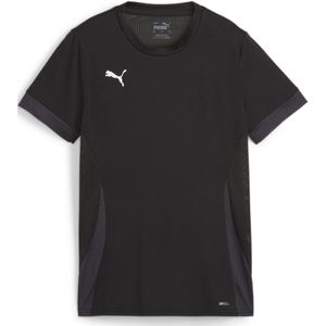 PUMA teamGOAL Voetbalshirt Dames Zwart Donkergrijs Wit