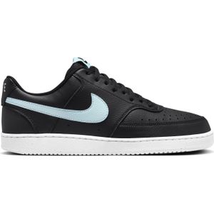 Nike Court Vision Low Next Nature Sneakers Zwart Lichtblauw Wit