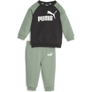 PUMA Minicats Essentials Jogging Trainingspak Baby / Peuters Grijsgroen Zwart Wit