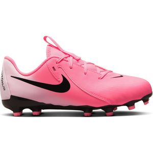 Nike Phantom GX II Academy Gras / Kunstgras Voetbalschoenen (MG) Kids Felroze Lichtroze Zwart