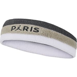 Nike PSG Jordan Haarband Donkergrijs Beige Wit