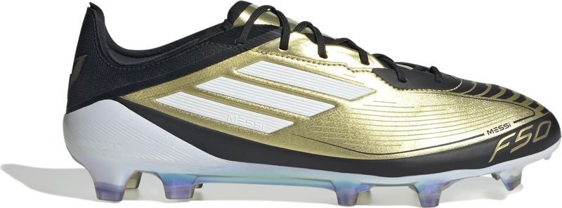 adidas F50 Messi Elite Gras Voetbalschoenen (FG) Goud Zwart Wit