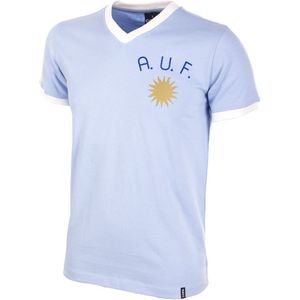 COPA Uruguay 1970's Retro Voetbalshirt Blauw Wit