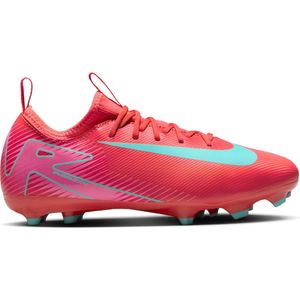 Nike Zoom Mercurial Vapor 16 Academy Gras / Kunstgras Voetbalschoenen (MG) Kids Rood Turquoise Roze