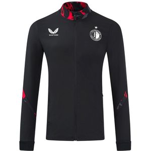 Castore Feyenoord Anthem Trainingsjack 2024-2025 Zwart Rood