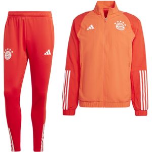 adidas Bayern München Presentatie Trainingspak 2023-2024 Rood Wit