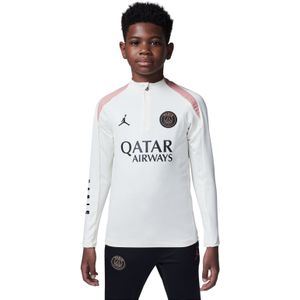 Nike Paris Saint-Germain x Jordan Strike Trainingstrui 1/4-Zip 2024-2025 Kids Gebroken Wit Roze Zwart