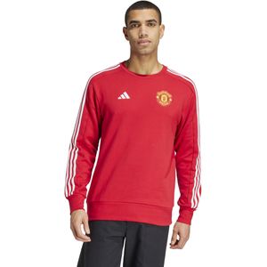 adidas Manchester United Culturewear DNA Crew Sweater 2024-2025 Rood Wit