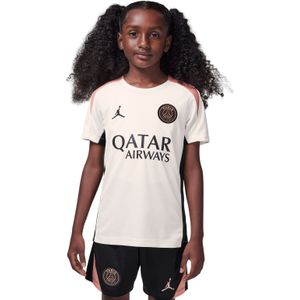 Nike Paris Saint-Germain x Jordan Strike Trainingsshirt 2024-2025 Kids Gebroken Wit Roze Zwart