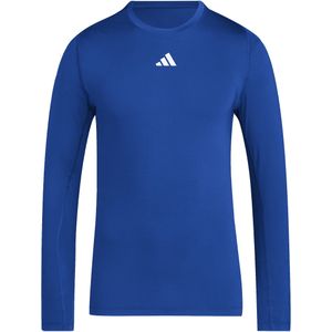 adidas Techfit Ondershirt Lange Mouwen Blauw Wit