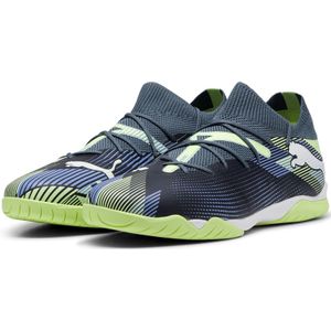 PUMA Future 7 Match Zaalvoetbalschoenen (IN) Grijs Paars Groen Wit