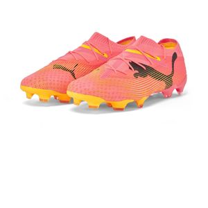 PUMA Future 7 Ultimate Low Gras / Kunstgras Voetbalschoenen (MG) Roze Zwart Oranje