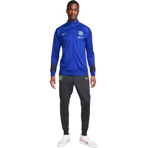 Nike FC Barcelona Strike Trainingspak Full-Zip 2024-2025 Blauw Donkergrijs Lichtgroen